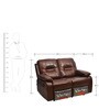 Wilson 2 Seater Recliner in Caramel Colour