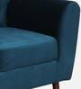Imelda Velvet 1 Seater Sofa In Teal Blue Colour