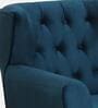 Imelda Velvet 1 Seater Sofa In Teal Blue Colour