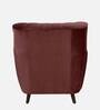 Imelda Velvet 1 Seater Sofa In Wine Red Colour