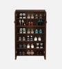 Wimzoe Shoe Cabinet In Brown Maple Finish