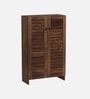 Wimzoe Shoe Cabinet In Brown Maple Finish