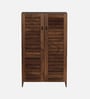 Wimzoe Shoe Cabinet In Brown Maple Finish