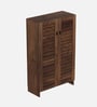 Wimzoe Shoe Cabinet In Brown Maple Finish