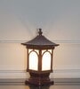 Winchester Single Light Outdoor Pedestal Gate Light In Brown Finish