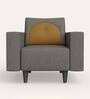 Windle Fabric 1 Seater Sofa In Taupe Colour