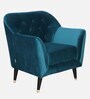 Windsor Velvet 1 Seater Sofa In Bottle Green Colour