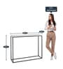 Windsor Console Table In Natural White Finish