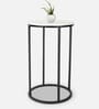 Windsor Marble Top End Table In Natural White Finish