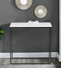 Windsor Console Table In Natural White Finish