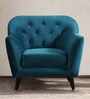 Windsor Velvet 1 Seater Sofa In Bottle Green Colour