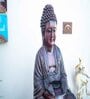 Wine 2ft Lotus Buddha Water Fountain