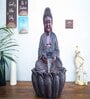 Wine 2ft Lotus Buddha Water Fountain