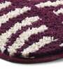 Wine Floral Polyester 24x16 Inches AntiSkid Bath Mat