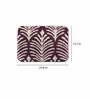 Wine Floral Polyester 24x16 Inches AntiSkid Bath Mat