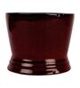 Wine Ceramic Balti Shape Planter With Stand At Base