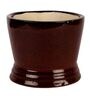 Wine Ceramic Balti Shape Planter With Stand At Base