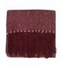 Wine Cotton 60x50 Inches Throw