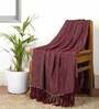 Wine Cotton 60x50 Inches Throw