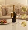 Wine Glass for Party Home Wedding Multipurpose Use Glassware Lead Free Crystal Glasses (Champagne Glass)