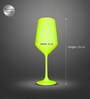 Wine Glass for Party Home Wedding Multipurpose Use Glassware Lead Free Crystal Glasses (Green)