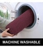 Wine Microfibre 24 x 60 Inches Machine Made Floor Runner