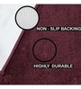 Wine Microfibre 24 x 60 Inches Machine Made Floor Runner