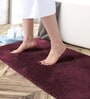 Wine Microfibre 24 x 60 Inches Machine Made Floor Runner