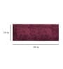 Wine Microfibre 24 x 60 Inches Machine Made Floor Runner