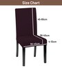 Wine Polycotton Solid 14x18 Inches Chair Covers  (1 piece)