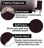 Wine Polycotton Solid 14x18 Inches Chair Covers (Pack of 6)