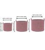 Wine Polypropylene 52 Ltr (3Pcs) Storage Basket