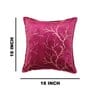 Wine Printed Velevt 2 Cushion Covers