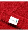 Red Solid 450 GSM Cotton Face Towel Sets (Set of 10)