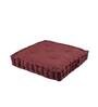 Wine Solid 100% Cotton 16X16 Floor Cushion