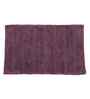 Wine Solid Cotton 16x24 Inches Anti Skid Bath Mat