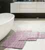 Wine Solid Cotton 28x47 Inches Anti Skid Bath Mat