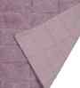 Wine Solid Cotton 28x47 Inches Anti Skid Bath Mat