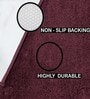 Wine Solid Microfiber 4 X 6 Feet Tufted Carpet