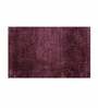 Wine Solid Microfibre 24x16 Inches AntiSkid Bath Mat