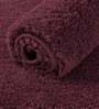 Wine Solid Microfibre 24x16 Inches AntiSkid Bath Mat