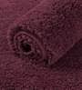 Wine Solid Microfibre 36x24 Inches AntiSkid Bath Mat