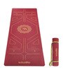 Wine Thermoplastic Elastomer 72X24 Inches Anti Skid Yoga Mat