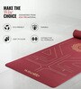 Wine Thermoplastic Elastomer 72X24 Inches Anti Skid Yoga Mat