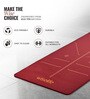 Wine Thermoplastic Elastomer 72X24 Inches Anti Skid Yoga Mat