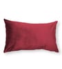 Wine Solid Velvet 12 x 18 Inches Cushion Covers (Set of 2)