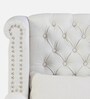 Wing Fabric Wing Chair in Off-White Colour