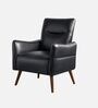 Wingback Lounge Chair In Black Color