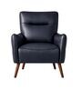 Wingback Lounge Chair In Navy Blue Color
