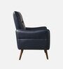 Wingback Lounge Chair In Navy Blue Color